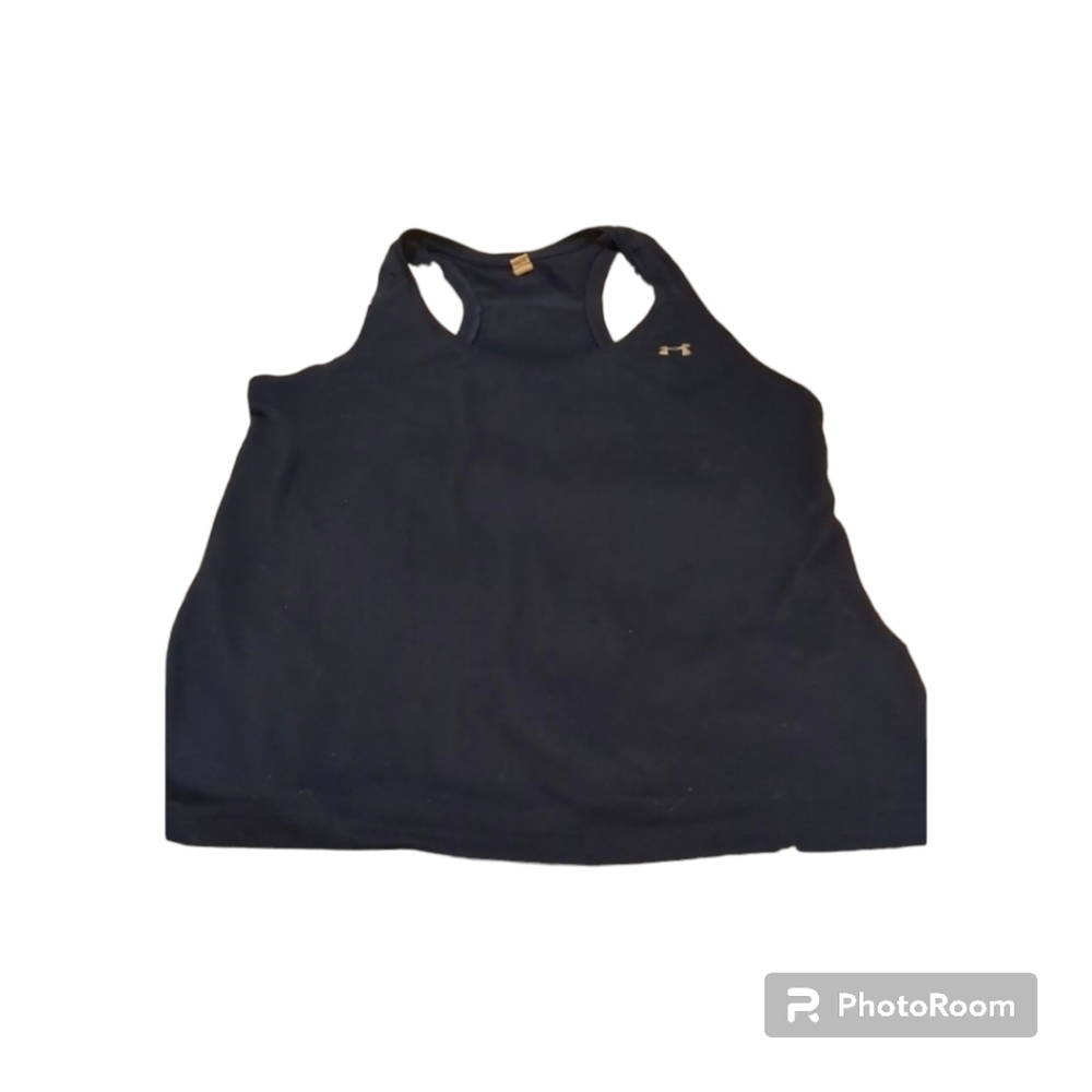 Under armour navy heat gear racer back tank size S